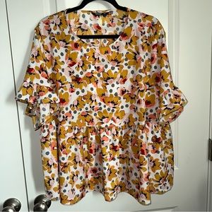 Shein Curve Peplum Blouse